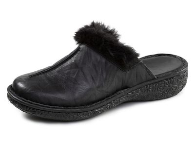 ELENA EDEN, klassieke damesklompen, breedte G, met pluche 