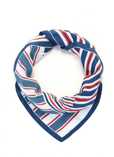Halsdoek met strepenmotief 