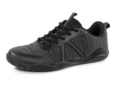 Blotevoetenschoen van textielmateriaal met synthetische afwerking 