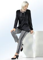 Broek met houndstooth-dessin 