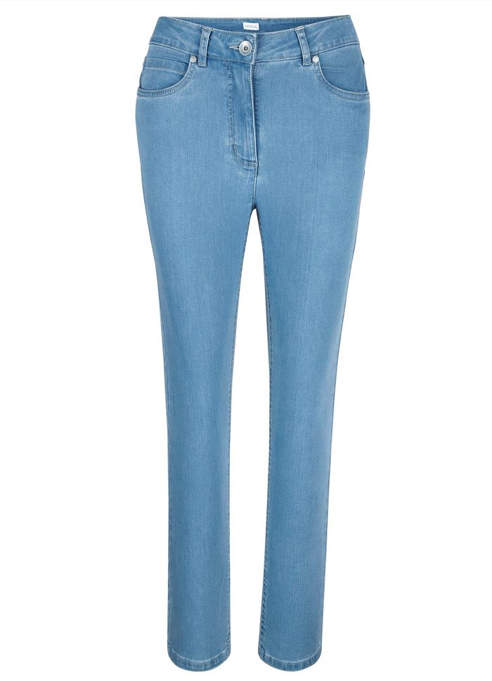 Enkellange jeans in 5-pocket-model 