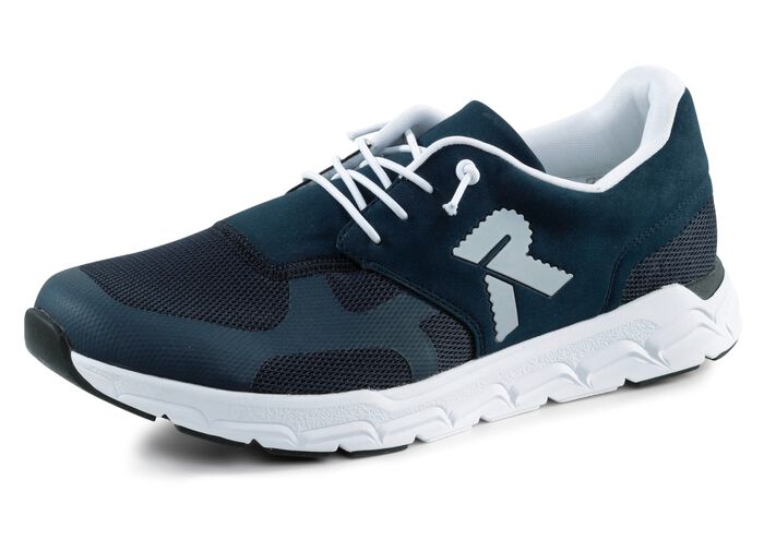 Rieker sneakers met elastische decoratieve vetersluiting 