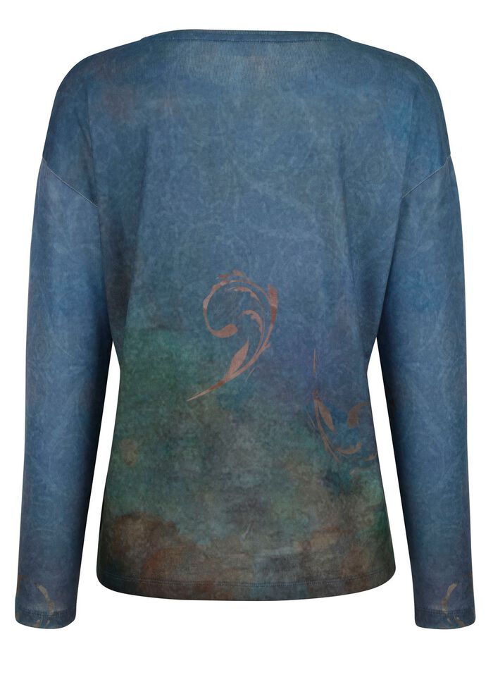 Shirt met subtiele bloemenprint 