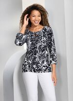 Shirt-tuniek met raglanmouwen 