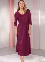 Nachthemd met kantmotief, enkellang 