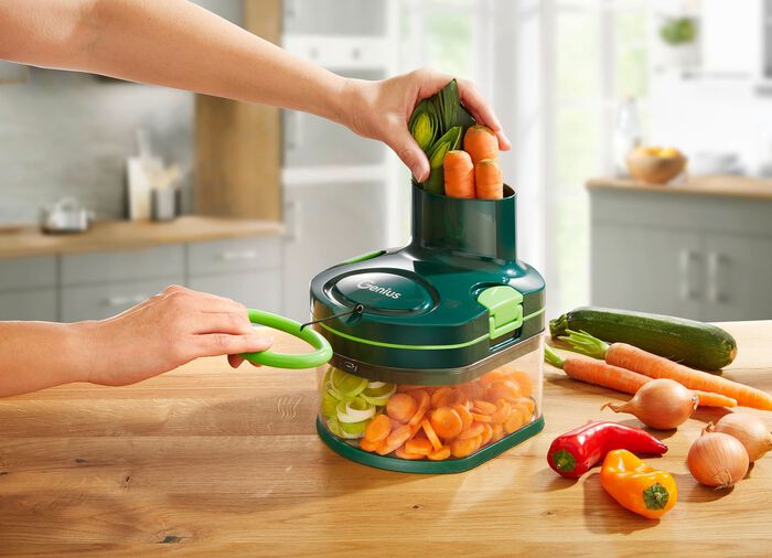 Genius Nicer Dicer Pegasus voor raspen en snijden zonder elektriciteit 