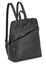 Laurina, rugzak, dames, met twee verstelbare schouderbanden ZWART