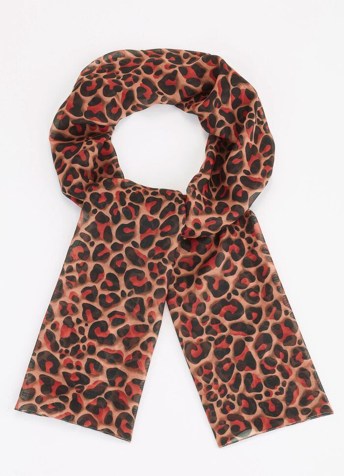 Sjaal met roofdierbontontwerp 