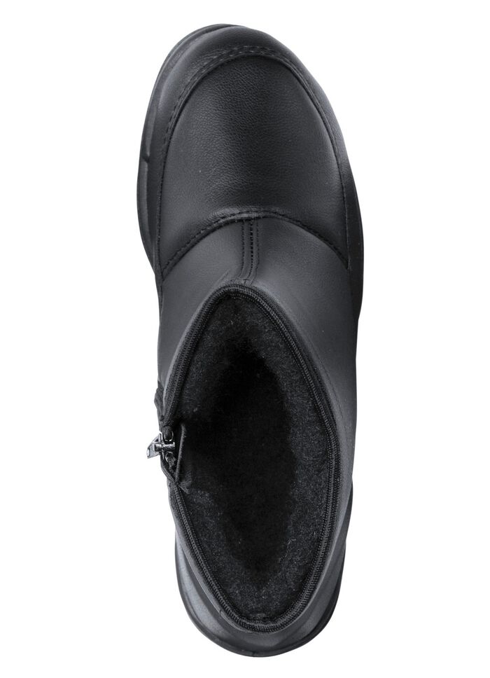 Enkellaarsjes met warme voering ZWART