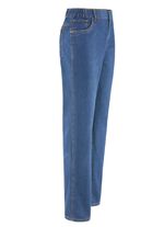 Jeans met elastische taillebandinzetstukken in 3 kleuren LICHTE JEANS