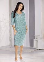 Nachthemd, kuitlengte en driekwartmouwen 