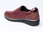 Stijlvolle lage schoen in luipaardlook BORDEAUX