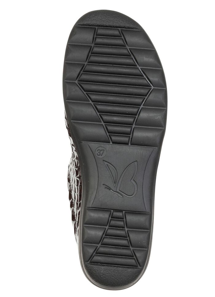 Caprice, elegante damespantoffels, breedte H, met uitneembaar voetbed BOURGONDI&Euml;