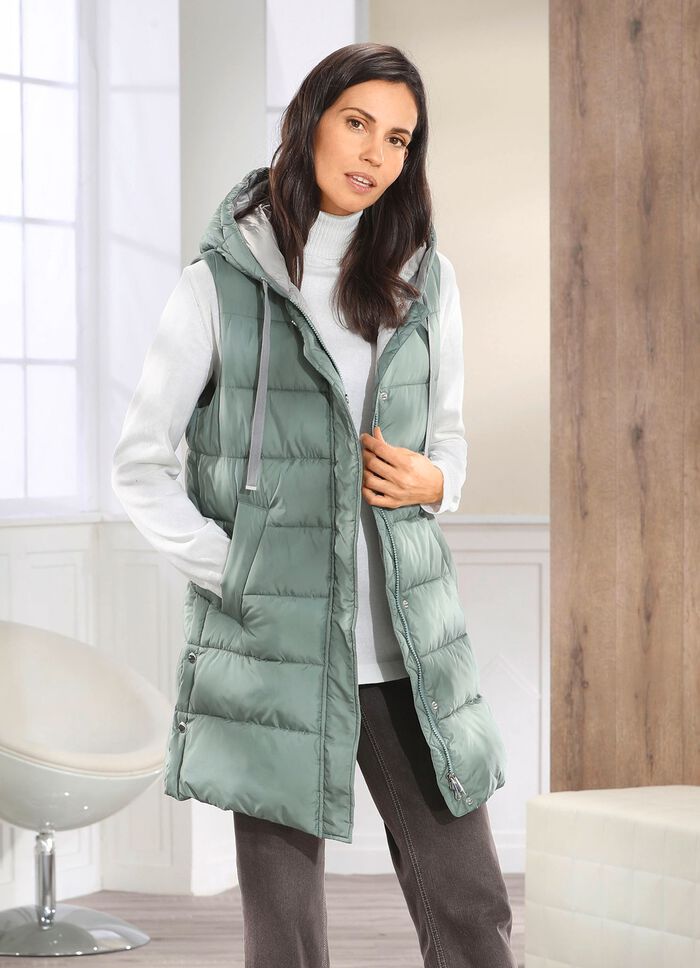 Vest met vaste capuchon 