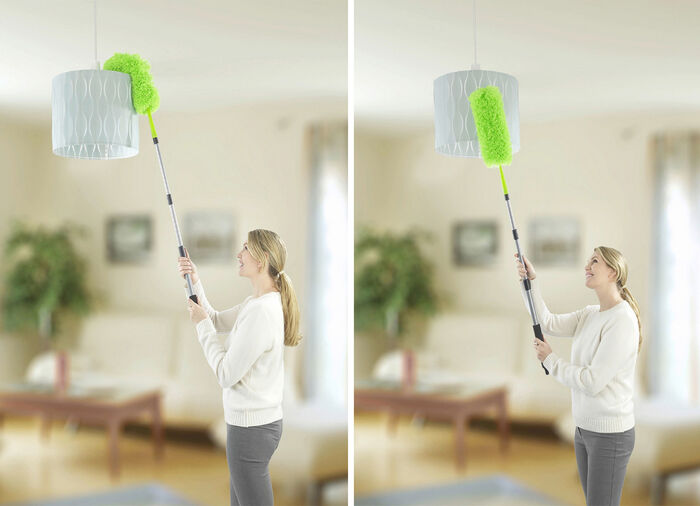 Telescopische plumeau van Maximex GROEN