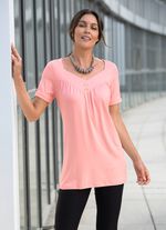 V-hals tuniek in 2 kleuren 