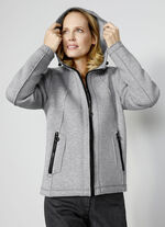 Jas met open rand afwerking 