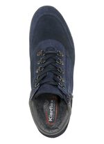 Veterlaarsje met praktische ritssluiting aan de zijkant BLAUW-GRIJS