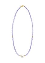 Ketting met parelglans en edelsteenglans 