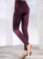 Tweepack thermische leggings van extra warme, geborstelde kwaliteit 1X BORDEAUX, 1X ZWART