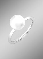 Klassieke damesring met zoetwaterparel 