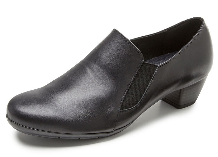 ELENA EDEN, elegante dames trotteur, breedte G, met uitneembaar voetbed ZWART