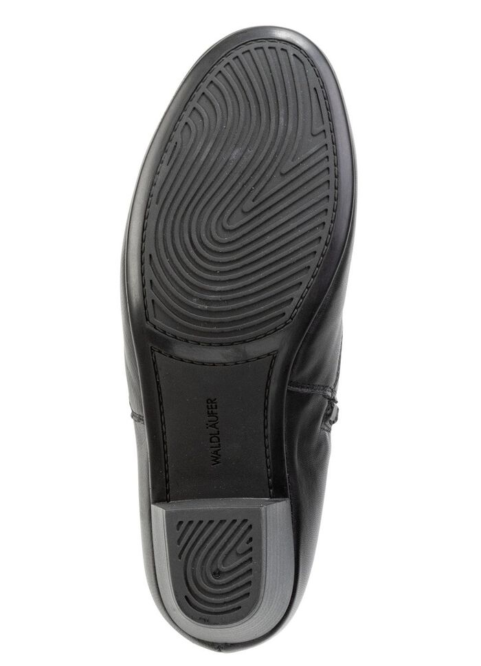 Waldl&auml;ufer, comfortabele dames enkellaarsjes, breedte K, met uitneembaar voetbed ZWART