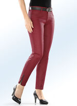 Subtiel glanzende broek ROOD