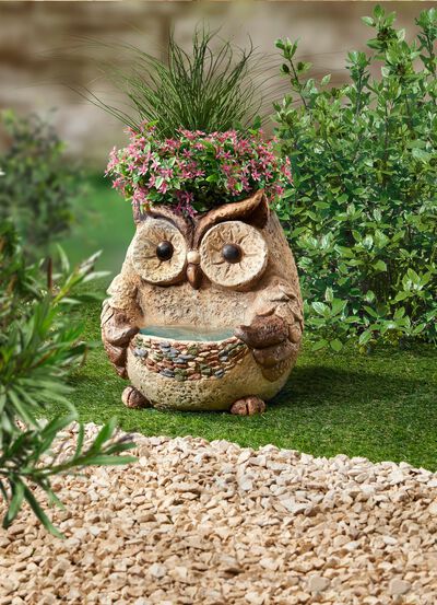 plantenpot "Uil" 
