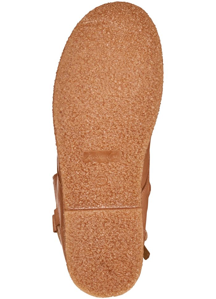 Andrea Conti veterlaarzen van zacht nappaleer COGNAC