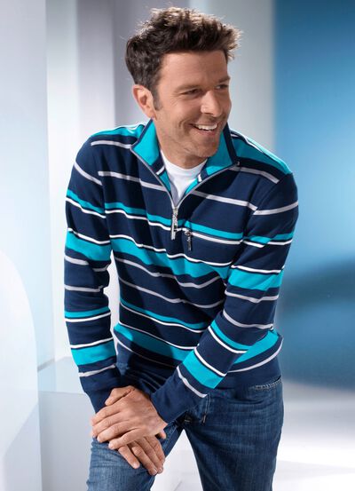 Sweatshirt met borstzak met ritssluiting 