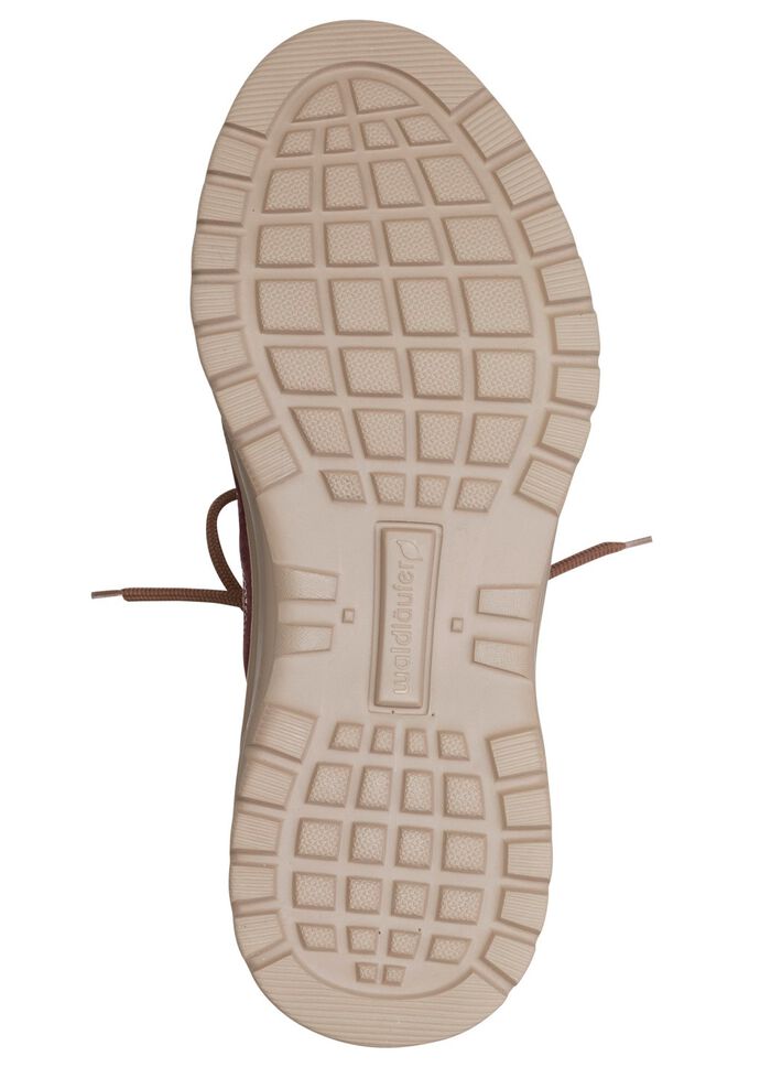 Waldl&auml;ufer, comfortabele dames enkellaarsjes, breedte H, met uitneembaar voetbed TAUPE-VEELKLEURIG