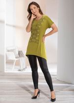 Lang shirt met verlaagde schouders 