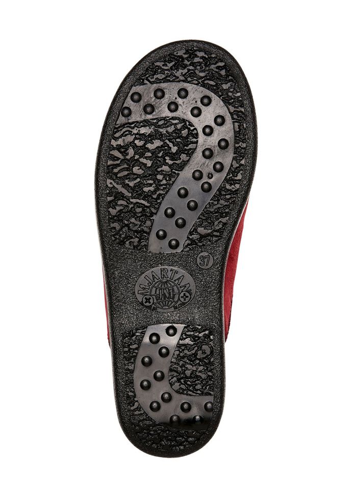 Slippers gemaakt van velours materiaal BORDEAUX