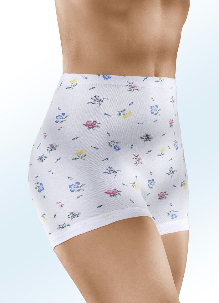 Set van vijf slips met verwisselbaar elastiek in de band 