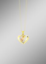 Harthanger met diamantcoating in driekleur 