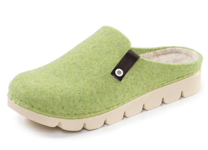 Laurina, trendy damespantoffels, breedte G, met anatomisch gevormd voetbed KIWIGR&Uuml;N
