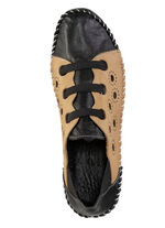 pantoffel ZWART-CAMEL