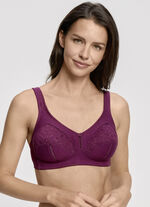 Susa set van twee bh&lsquo;s met kanten inzetten 1X AUBERGINE, 1X WIT