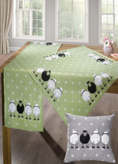 Tafel- en kamerdecoratie met pluche applicaties 