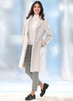 Jas met rand van imitatiebont 