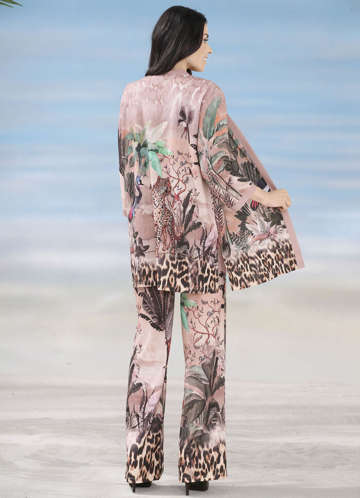 Laurina-broek met briljant kleurenprintontwerp 