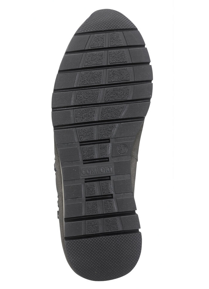 Bootie met twee ritsen GRIJS