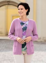 Vest met fijne structuurstrepen 