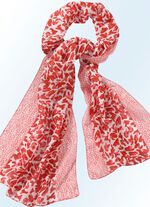 Sjaal met modieus roofdierdessin 