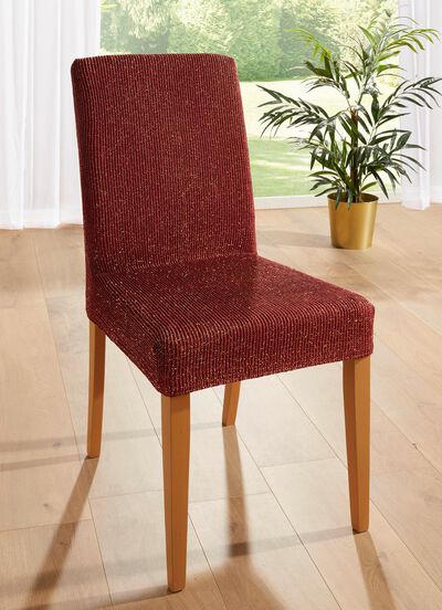 Stretch stoelhoes met glansgaren 