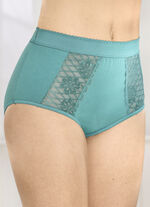 Set van drie gevormde slips met kanten inzetstukken 