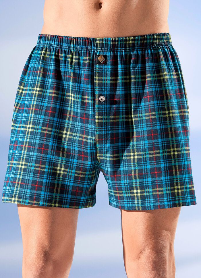 Vier-pack boxershorts met geruit ontwerp 