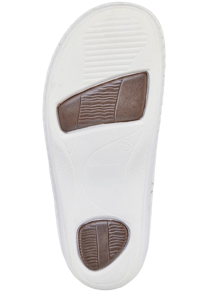 ELENA EDEN klomp van generfd rundnappaleer WIT