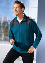 Sweatvest met zijzakken 